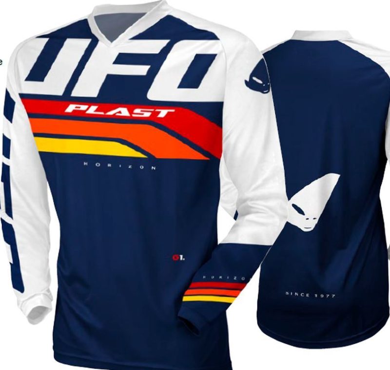 UFO Horizon Cross Jersey - Blue/White