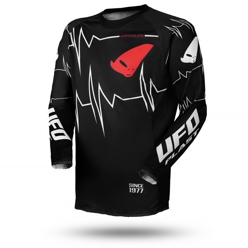 UFO SLIM Adrenaline Cross Jersey - Black/Fluo Orange