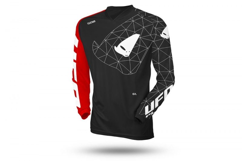 UFO Tecno Cross Jersey - Black/Red