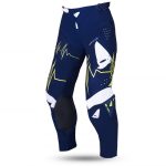 UFO Adrenaline SLIM Cross Pants - Blue/White/Neon Yellow
