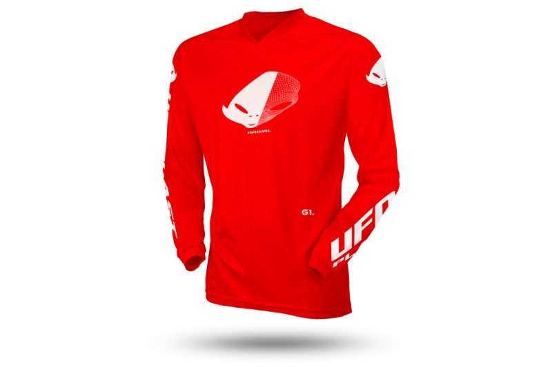 UFO Radial Youth Cross Jersey - Red