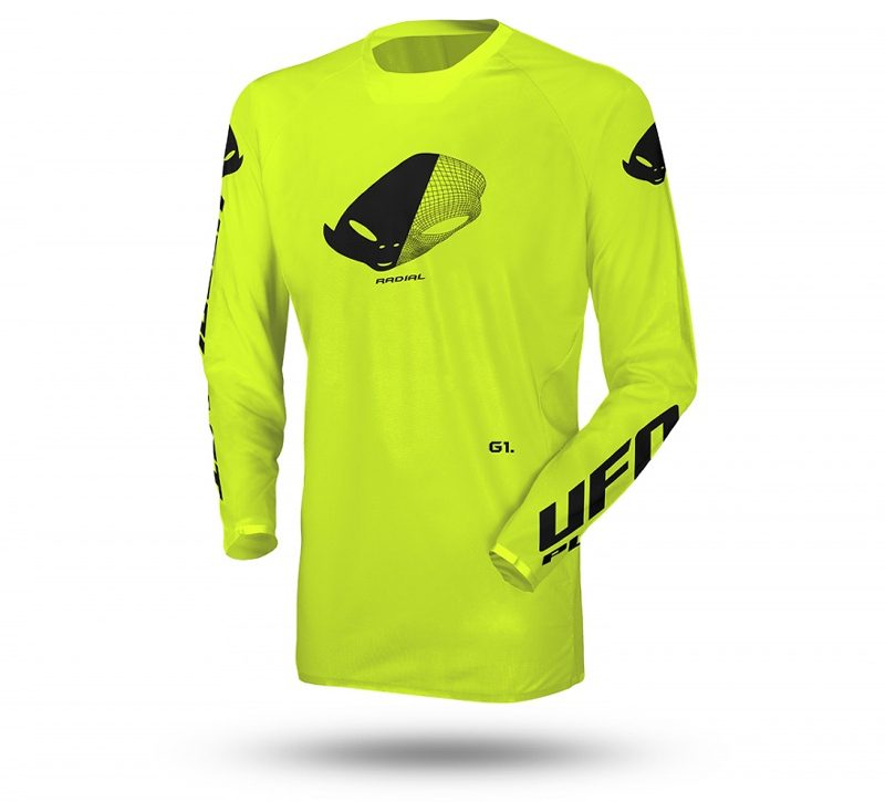 UFO SLIM Radial Cross Jersey - Fluo Yellow