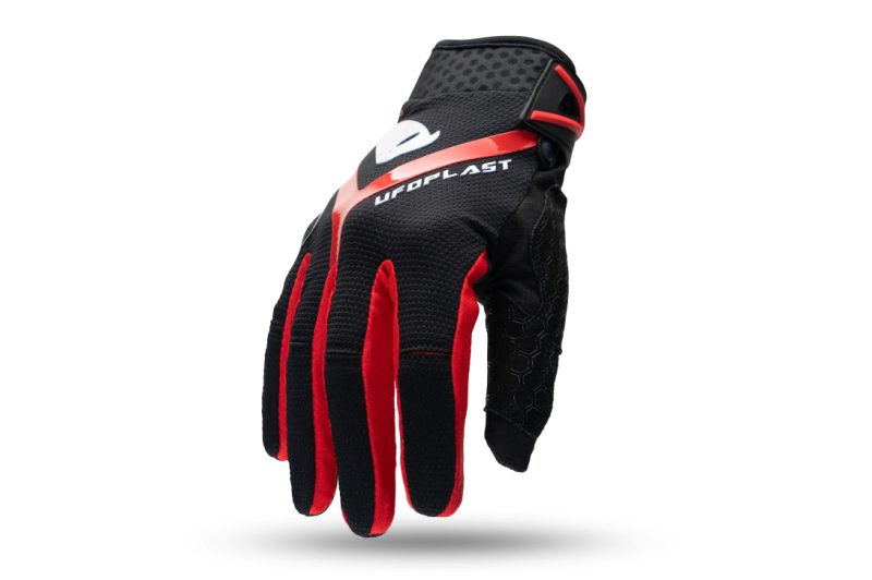 UFO Hayes Cross Gloves - Black/Red