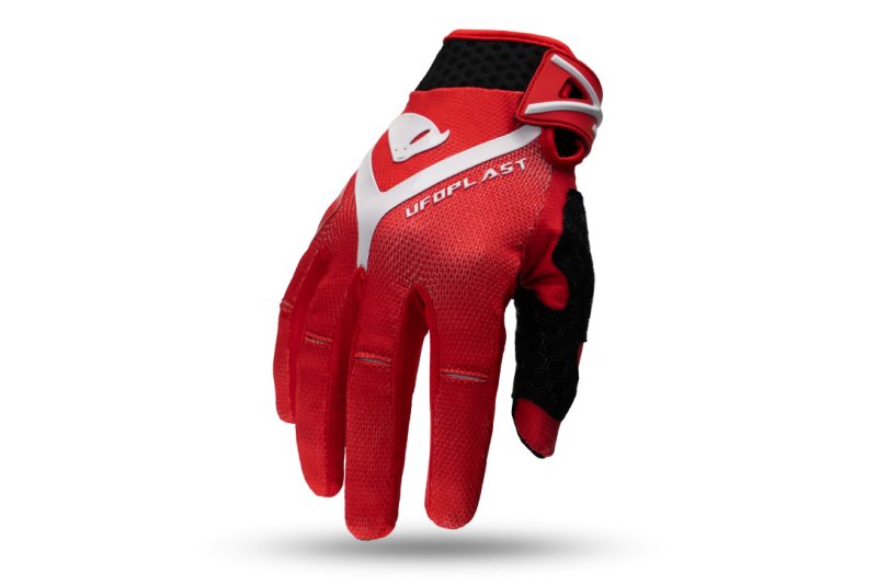 UFO Hayes Cross Gloves - Red/White