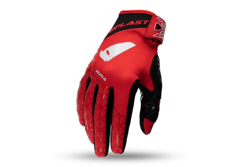 UFO Muria Cross Gloves - Red/White