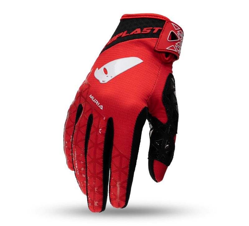 UFO Muria Cross Gloves - Red/White