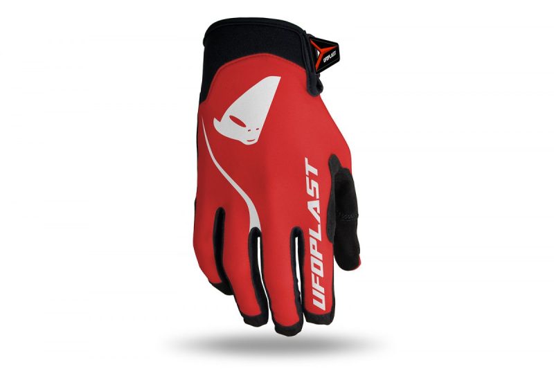 UFO Skyline Cross Gloves - Red