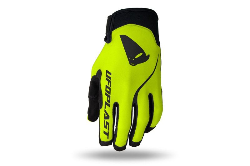 UFO Skyline Cross Gloves - Fluo Yellow/Black
