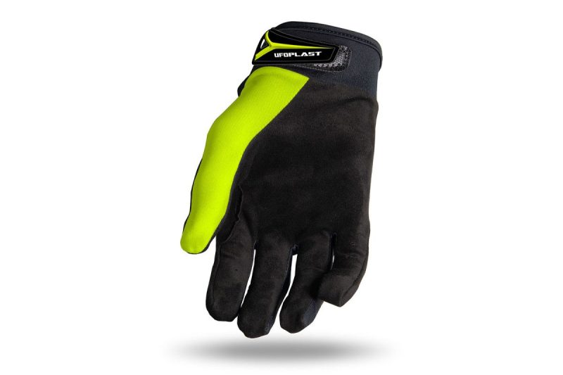 UFO Skyline Cross Gloves - Fluo Yellow/Black