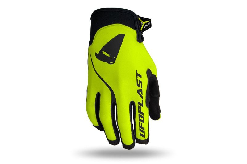 UFO Skyline Cross Gloves - Fluo Yellow/Black
