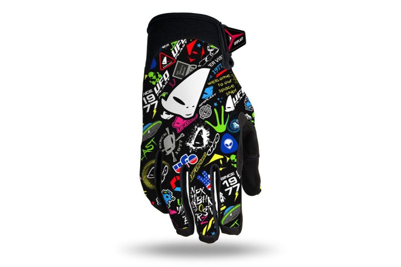 UFO Skyline Cross Kolorowa Grafika UFO Gloves