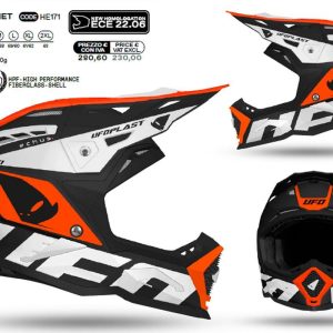 Black/White/Fluo Orange