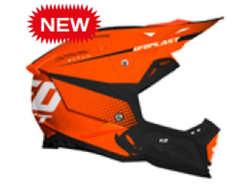 UFO Echus Cross Fiberglass Helmet - Fluo Orange/Black