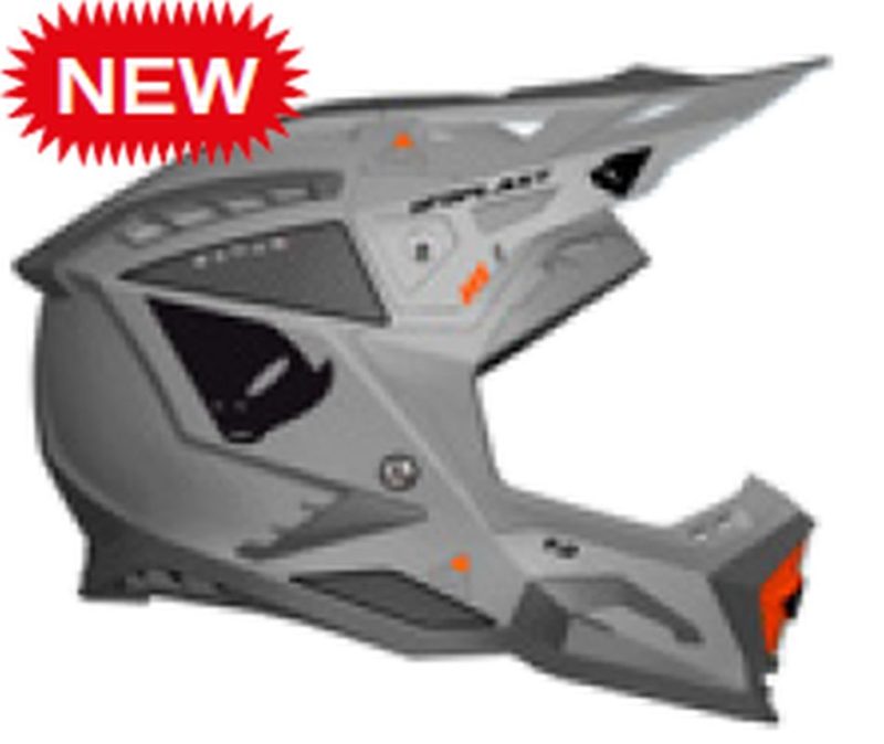 UFO Echus Cross Fiberglass Helmet - Grey
