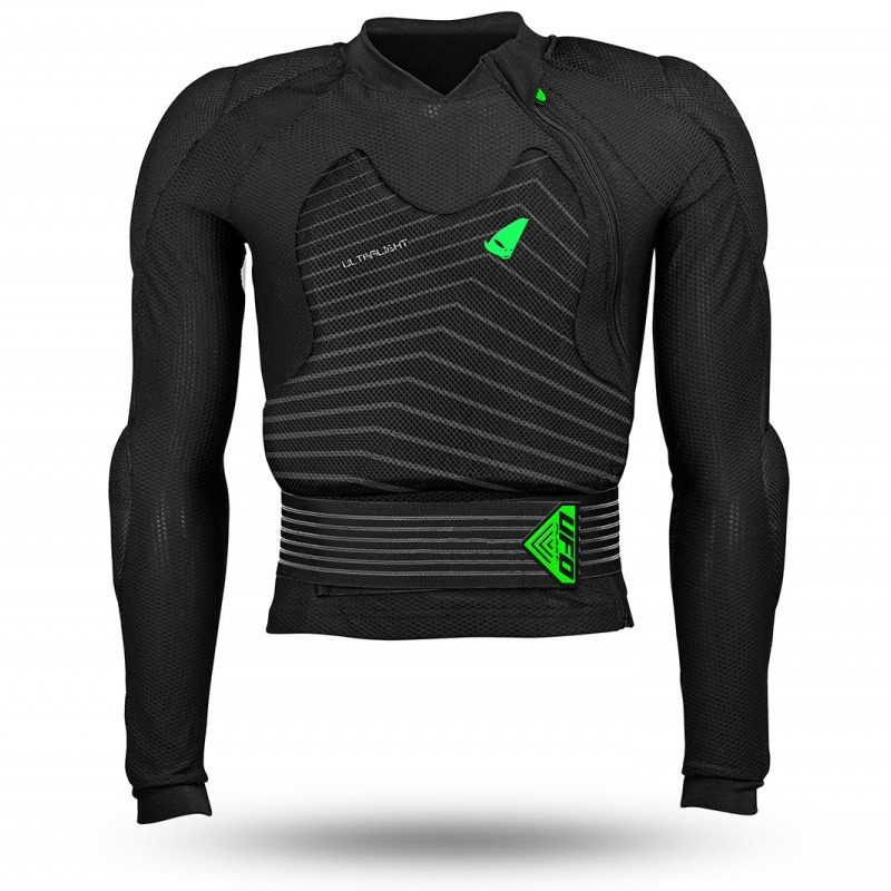 UFO Chest Protector Ultralight 2.0 Bodyguard - Black/Fluo Green