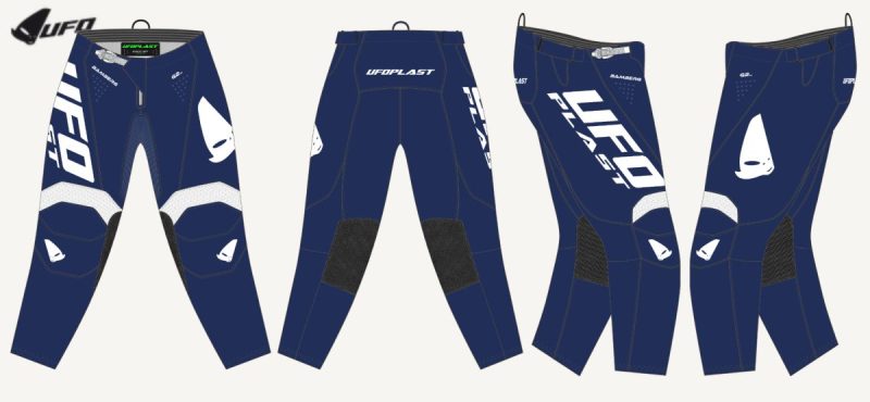 UFO Bamberg Cross Pants - Blue/White