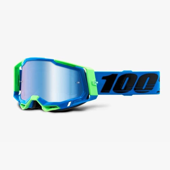 100% Racecraft 2 Fremont - Mirror Goggles - Blue/Green