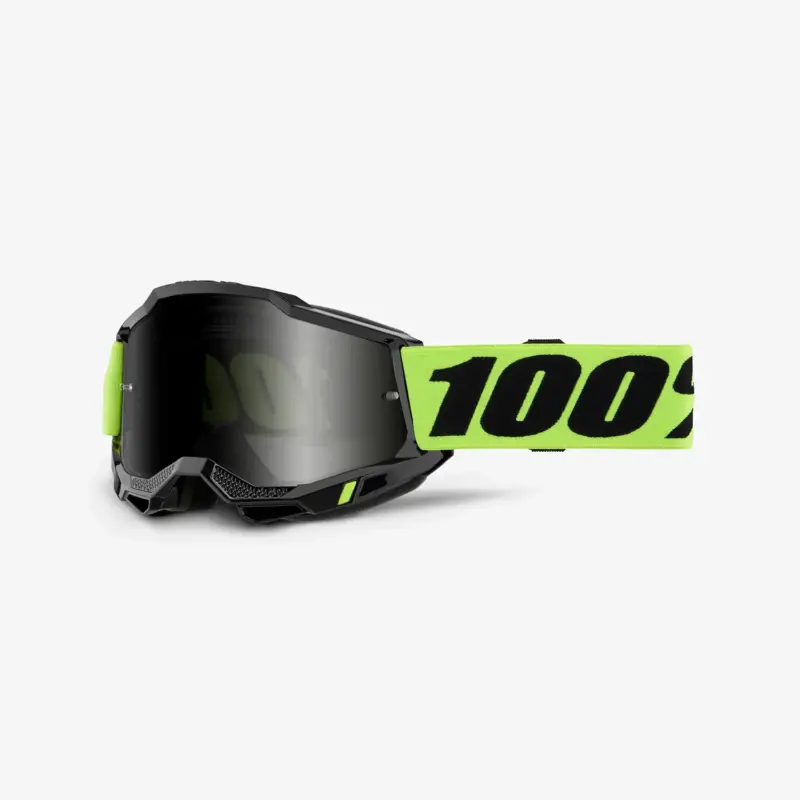 100% Accuri 2 SAND NEON Yellow - Smoke Goggles - Black/Fluo Yellow