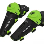 UFO Crypton Hinged Knee Guard 1 UFO Crypton Hinged Knee Guard - Black/Fluo Green
