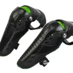 UFO Syncron Hinged Knee Guard - Black/Neon
