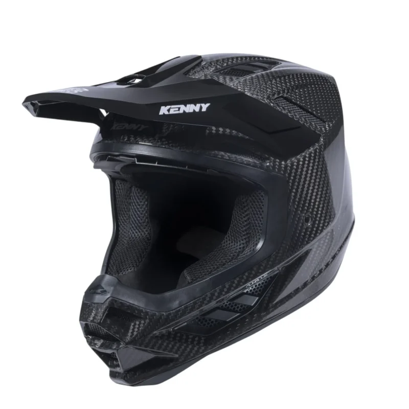 Kenny Racing Titanium Classic Carbon Shiny Holographic Helmet - Black Polysk