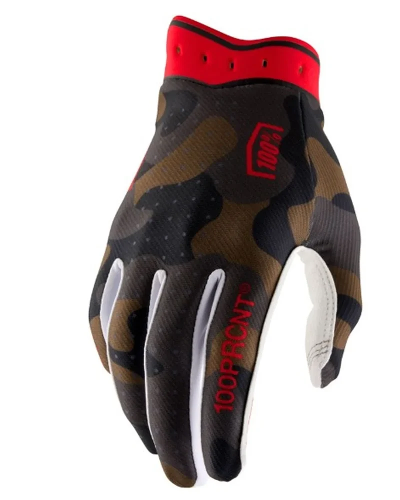 100% Itrack CAMO Gloves - Khaki