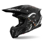 Airoh Cross Twist 3 Arcade MATT Helmet 1 Airoh Cross / Enduro / ATV / QUAD Twist 3 Arcade MATT Helmet - Black/White/Matte Grey