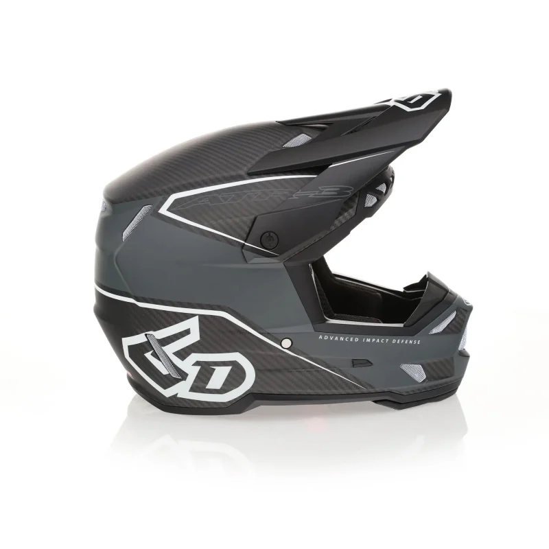 6D ATR-3 ZONE Matte White FIM FRHPHE-02 Helmet Helmet - Matte Grey/White