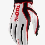 100% Nowosc Ridefit Gloves 2 100% Nowosc Ridefit Gloves - White/Red/Black