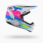 Kenny Racing Titanium Graphic Gradient Helmet 2 Kenny Racing Titanium Graphic Gradient Helmet - White/Blue/Pink