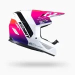 Kenny Racing Track Graphic Blast White Gradient Helmet 1 Kenny Racing Track Graphic Blast White Gradient Helmet - White/Pink/Purple