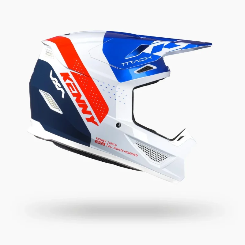 Kenny Racing Track Graphic Blast Patriot Helmet - Blue/White/Red