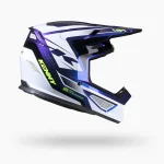 Kenny Racing Track Graphic + Focus Night Diamond Helmet 2 Kenny Racing Track Graphic + Focus Night Diamond Helmet - Blue/Purple/White