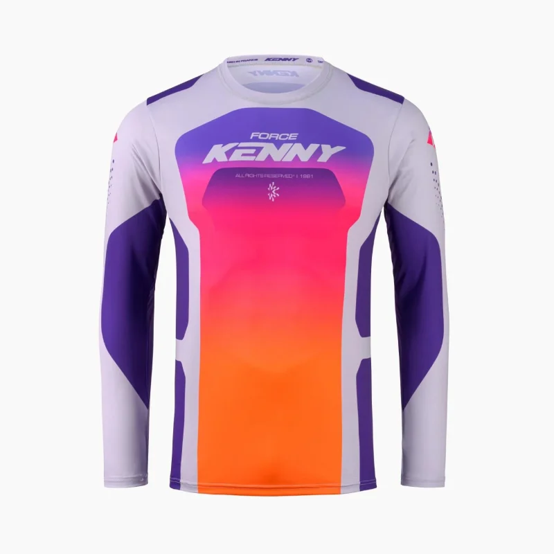 Kenny Racing Force RACE Jersey - Grey/Purple/Pink/Orange