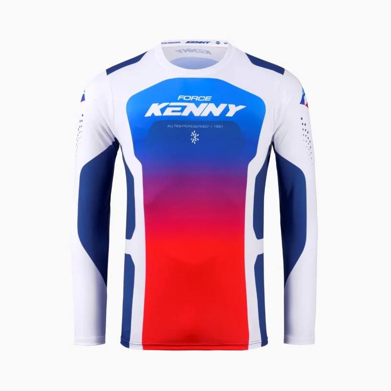 Kenny Racing Force RACE Patriot Jersey - White/Blue/Red