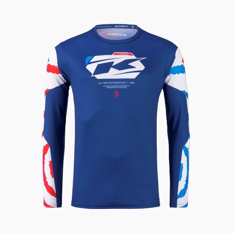 Kenny Racing Force Spiral Patriot Jersey - Blue/White/Red