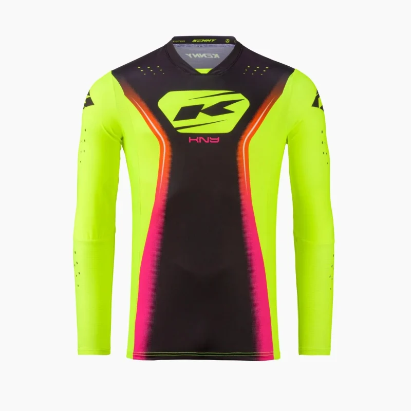 Kenny Racing Youth Performance Solid Jersey - Neon Yellow