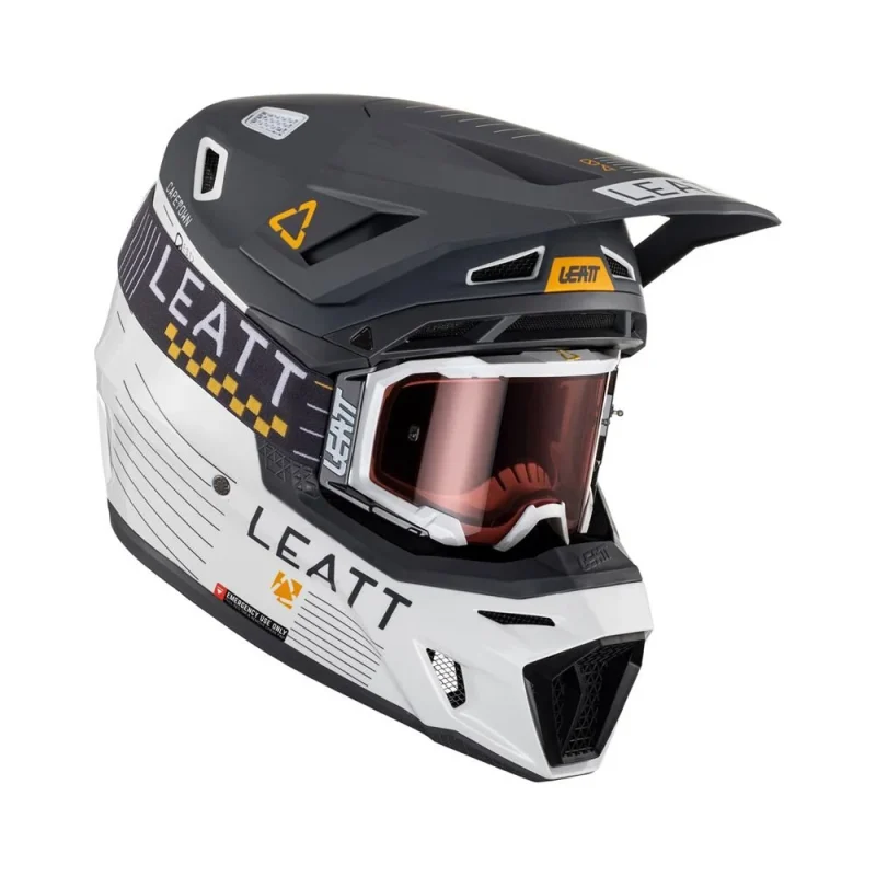 Leatt 8.5 V23 KIT Metallic Helmet - Graphite/White