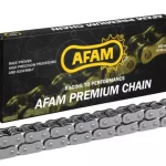 AFAM Drive Chain Cross A520MX6-GG 116L 250-450CCM CLIP LINK 1 AFAM Drive Chain Cross A520MX6-GG 116L 250-450CCM CLIP LINK - Gold
