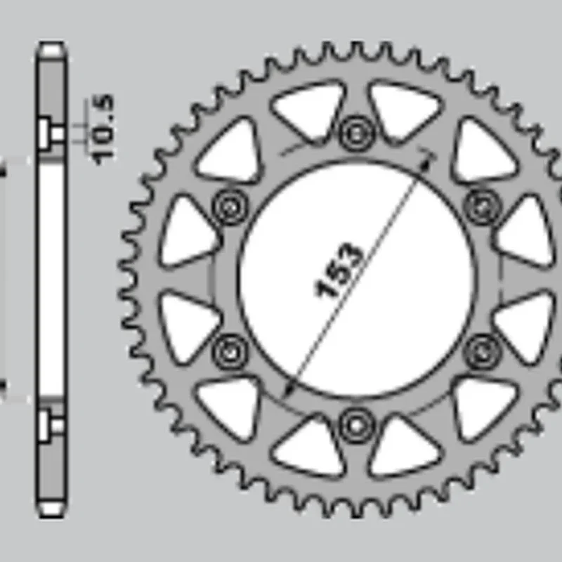 CHT REAR Sprocket Honda CRF-L 4T CRF 250L '13-'20 , XR 250 R/L/R '91-'96 ,XR 600/650 '91-'20 288 50Z Ergal
