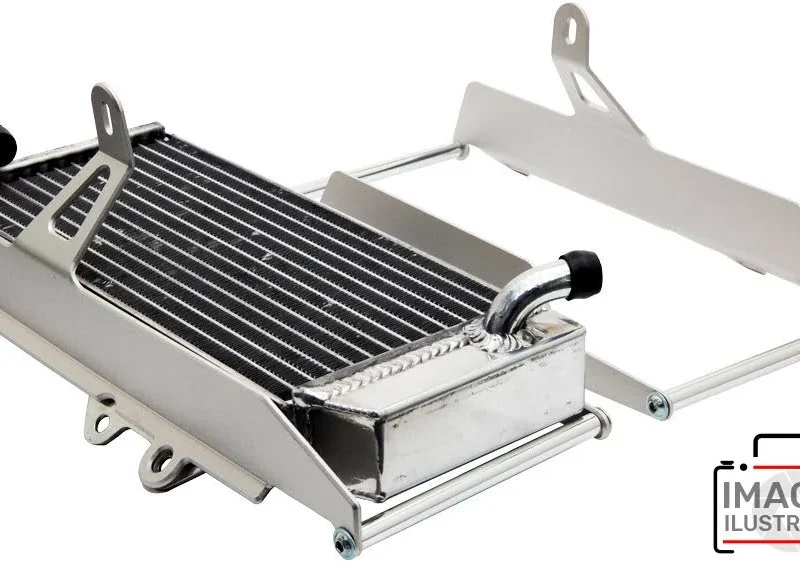 Crosspro Aluminium Radiator Guards Light For Bikes With Fan KTM EXC/EXCF/SX/SXF 23-, Gasgas MC/EC/EX 24-, Husqvarna TC/TE/FC/TX/FX 24 - Silver