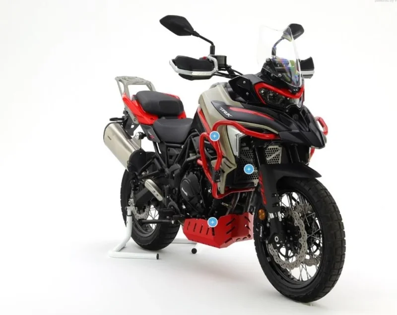 Crosspro Aluminium Crash Guards Engine & Radiator Guards Benelli TRK 702 / 702 X '23-'24 - Black