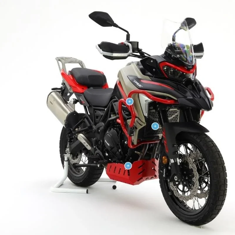 Crosspro Aluminium Crash Guards Engine & Radiator Guards Benelli TRK 702 / 702 X '23-'24 - Black