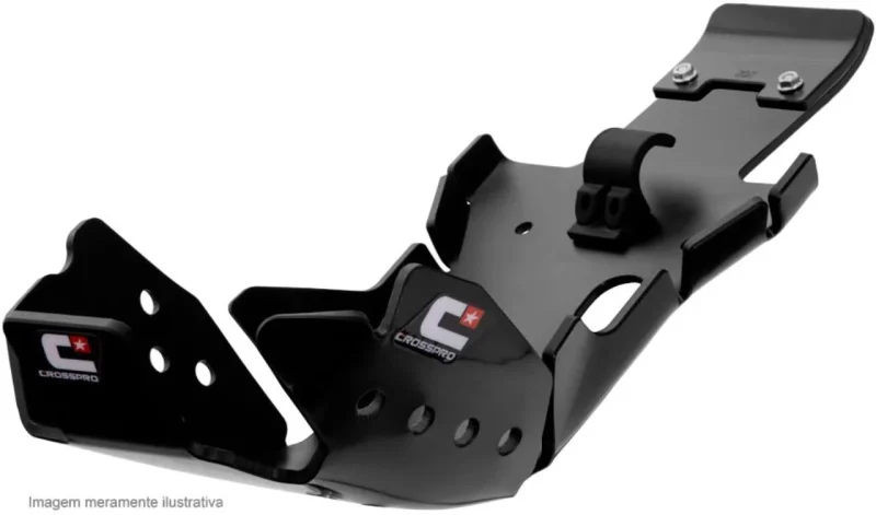 Crosspro Engine & Swingarm Link Guard PRO-LINK Plastic DTC Enduro: Yamaha YZ 250 '05-'25, YZ 250X '16-'24, Fantic XX 250 '20-'25 - Black