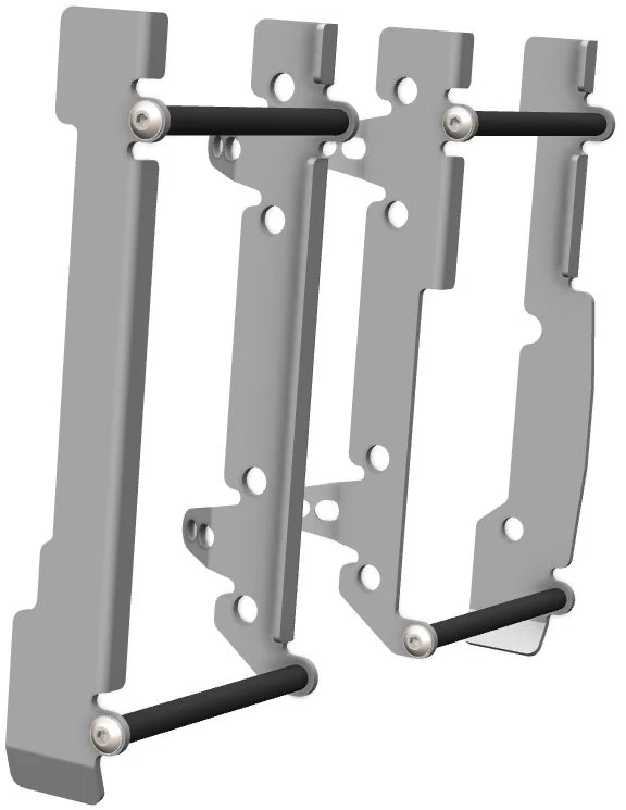 Crosspro Aluminium Radiator Guards Light ICE For Bikes Without Fan Sherco SE/SEF 150/300 '25 - Silver