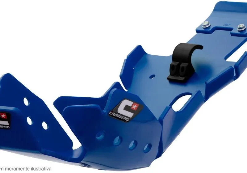 Crosspro Engine & Swingarm Link Guard PRO-LINK Plastic DTC HARD Enduro Sherco SE 250R/300R '19-'22 - Blue