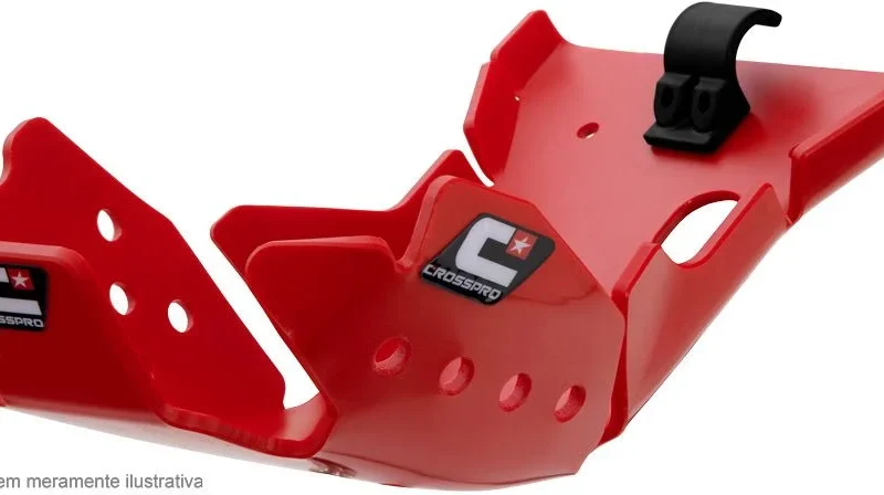 Crosspro Engine Guard Plastic DTC Enduro "EC DTC" ': KTM EXC 350/300 23-, Husqvarna TC 250 23-, TE 300 24-, Gasgas EC / EX / MC 24 - Red