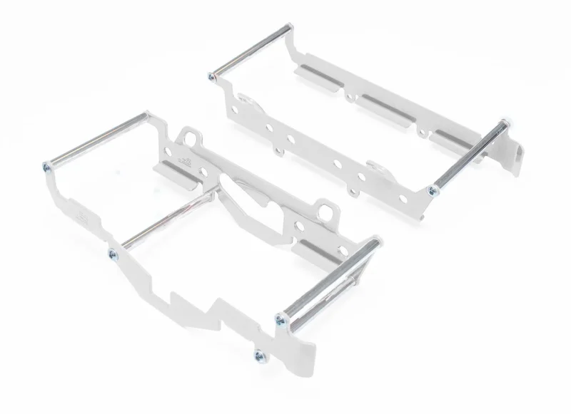 Crosspro Aluminium Radiator Guards Light For Bikes With Fan KTM EXC '17-'18, EXCF '17-'19, Husqvarna TE/FE '17-'19 - Silver