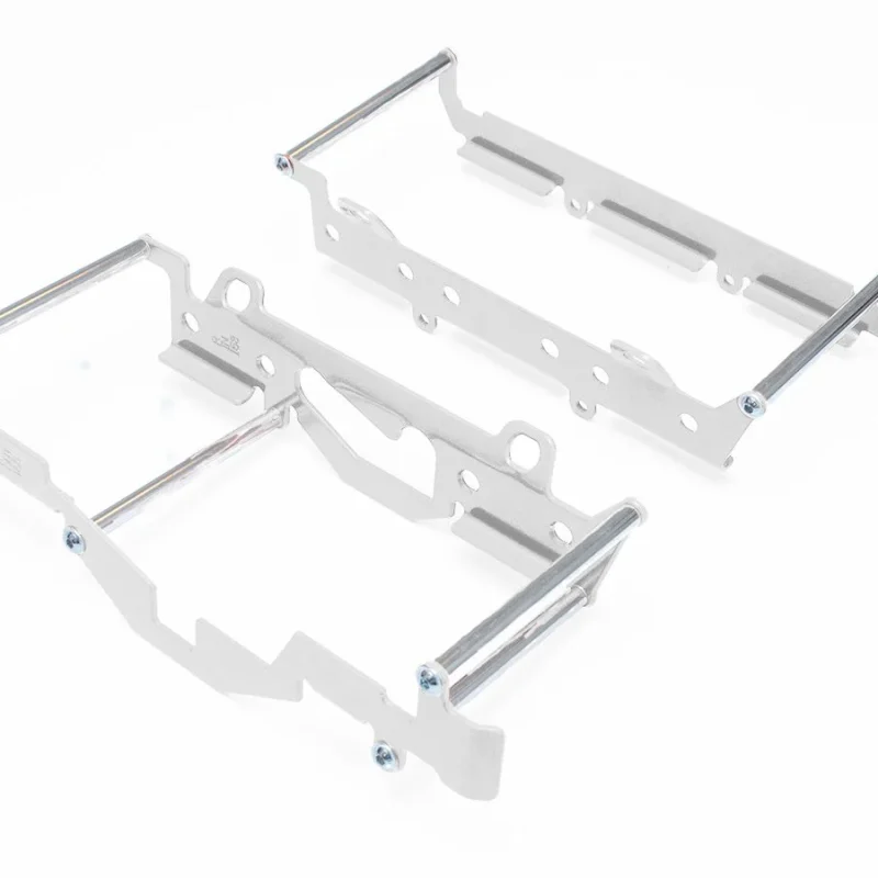 Crosspro Aluminium Radiator Guards Light For Bikes With Fan KTM EXC '17-'18, EXCF '17-'19, Husqvarna TE/FE '17-'19 - Silver