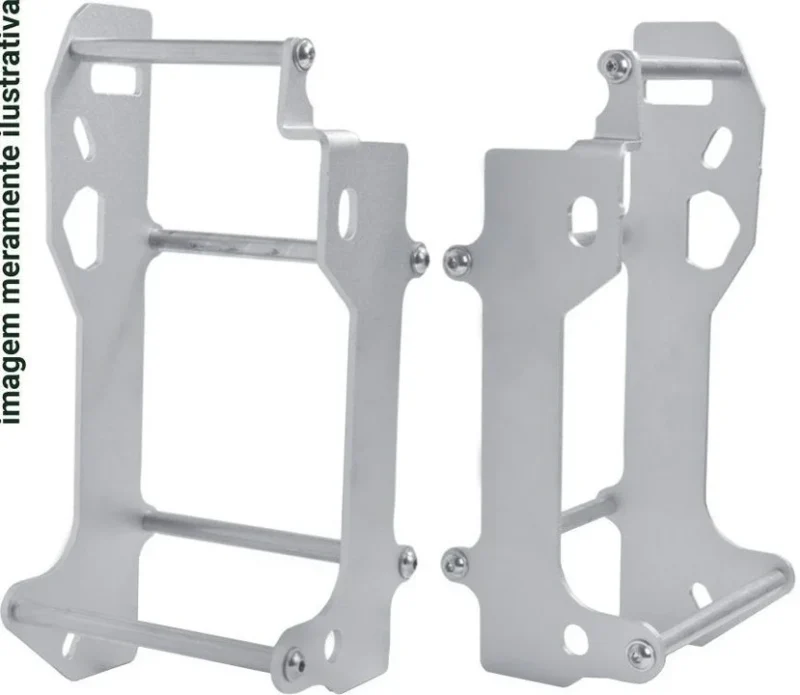 Crosspro Aluminium Radiator Guards Light ICE Polish TM EN/MX 250, EN/MX 300 '19 - Silver